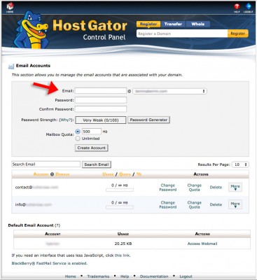 manage email in cPanel 03